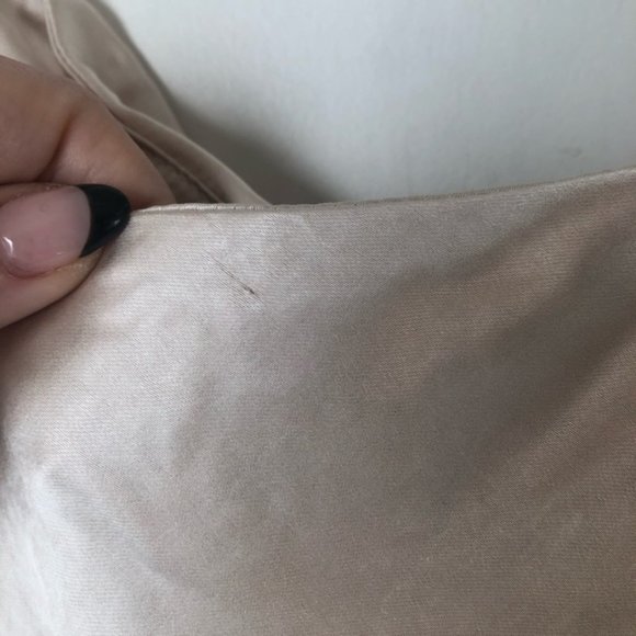 Princess Polly Hewlett Champagne Mini Satin Slip Dress 4 - Picture 8 of 9